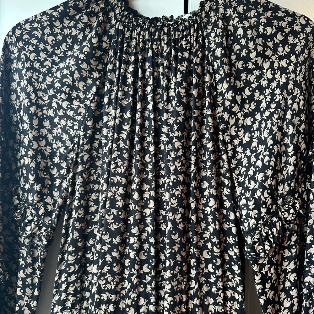 THE GREAT. The Windchime Dress in Crescent Floral - Picture 8 of 9